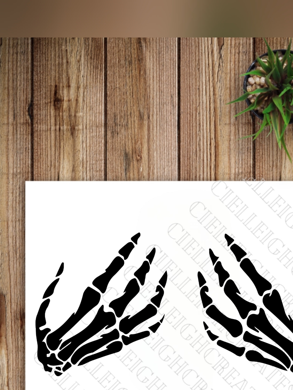 *2 for $20* Skeleton Hands Grabbing vinyl decal Sticker Handcrafted